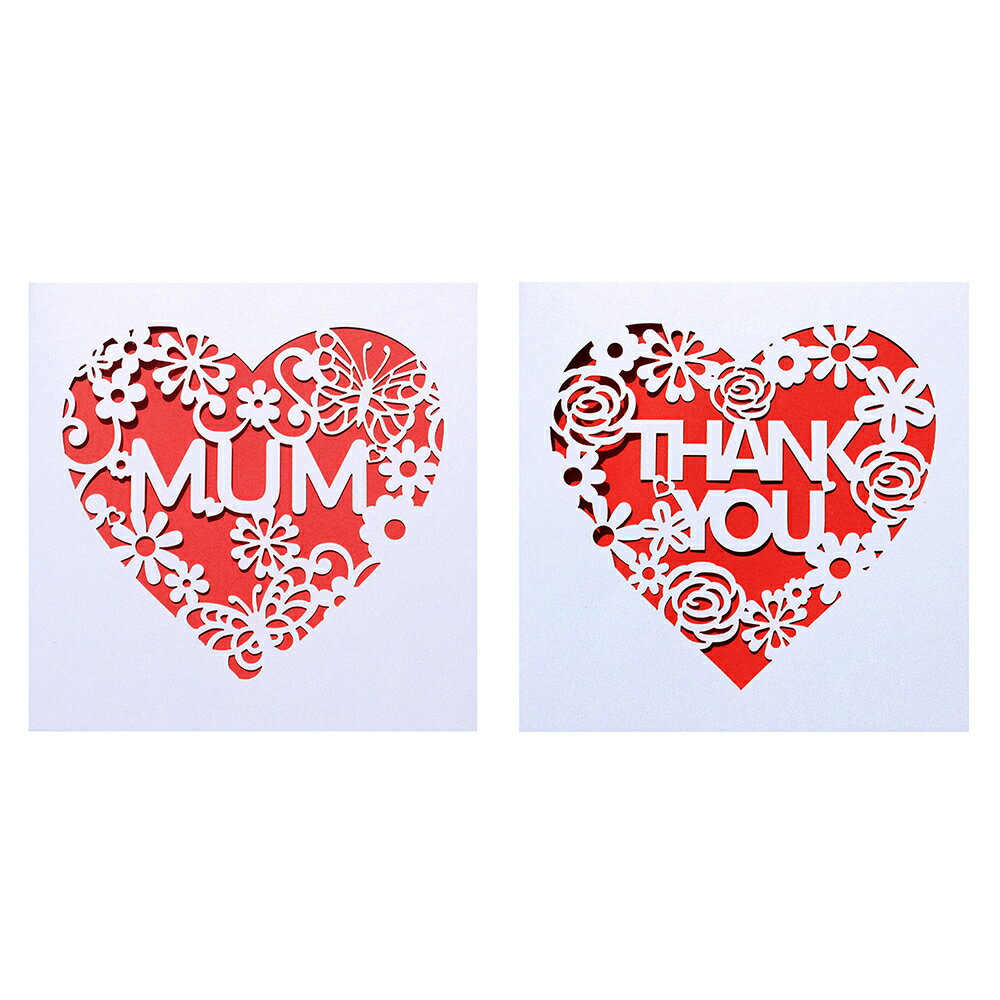 母の日ギフト メッセージカード 2種類 切り絵 封筒付き イラスト 母の日カード ママ お母さん 母 寄せ書き 手紙 グリーティングカード かわいい シンプル ...