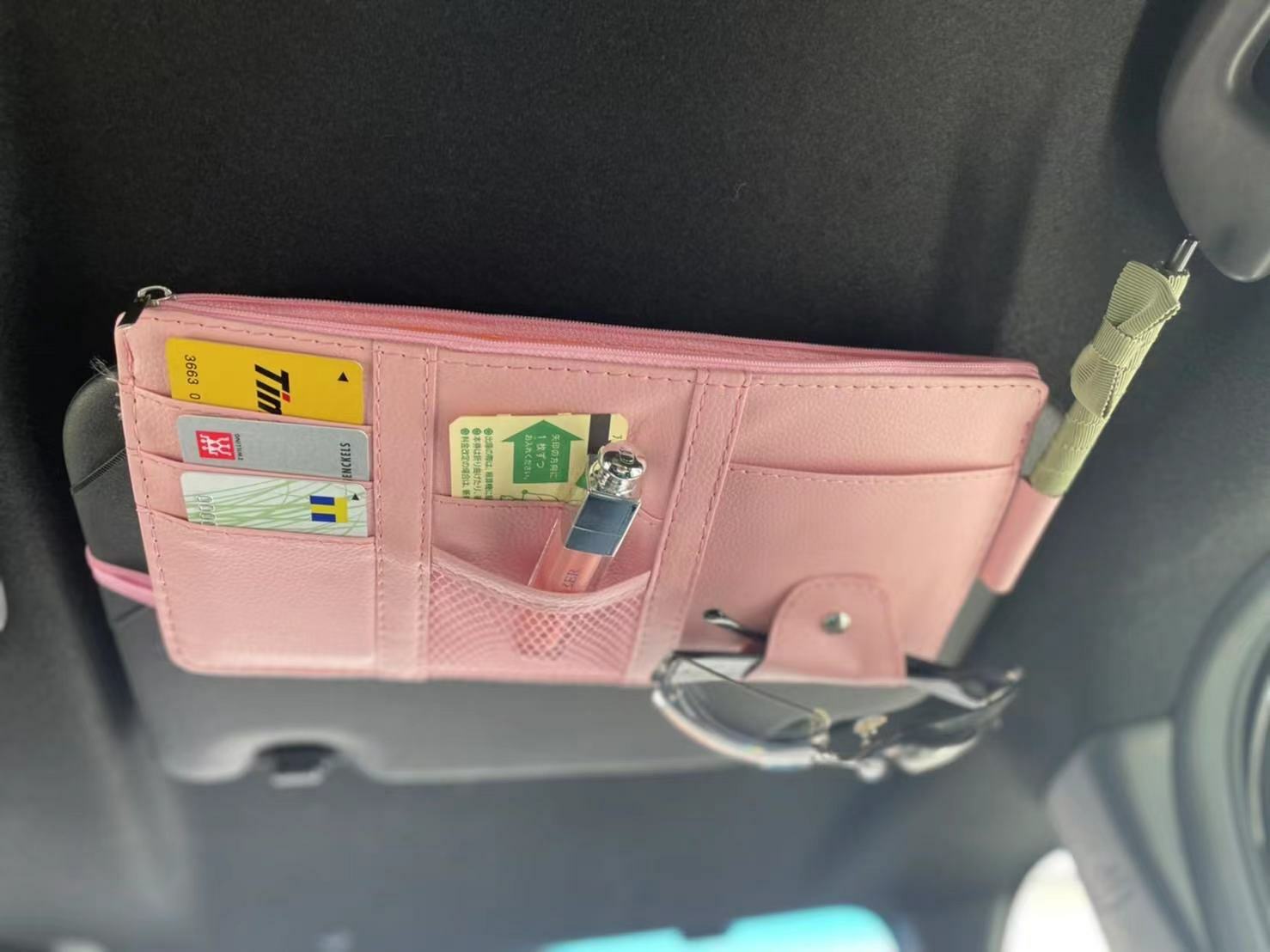 開催中 便利 整理 小物 サンバイザー収納ホルダー 車収納 小物収納 ポケット ネット リア 車内 車用 自動車 車載アクセサリー カー用品 Belas Art Br