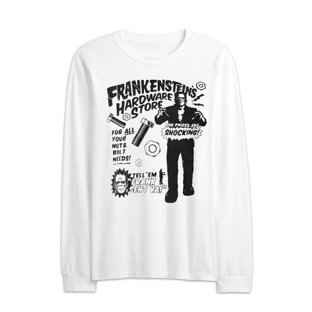 楽天Sweetwater american martロング スリーブ Tシャツ Universal Monsters Frankenstein Hardware Store Graphic REX-TS-U4AL2129RC