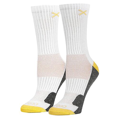 ODD SOXiIbh \bNXjWOMEN'S BASIC WHITE YELLOW GRAY HEATHER OS-SOC-WMB-30815-3BSCW