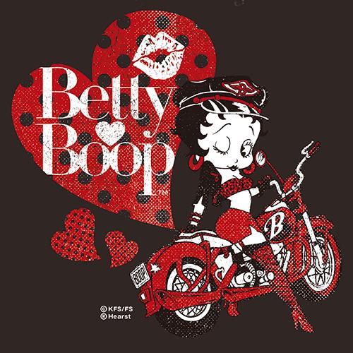 ベティー ブープ （Betty Boop） フーディー Biker Betty ブラック BB-KP-FD-003-BK 2