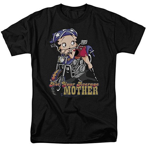 ベティー ブープ （Betty Boop） Tシャツ Not Your Average Mother ブラック アダルト サイズ BBTV602AT