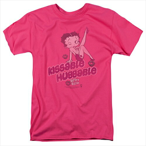 ベティー ブープ （Betty Boop） Tシャツ KISSABLE HUGGABLE ホットピンク アダルト サイズ BB-TV-AT-BB693