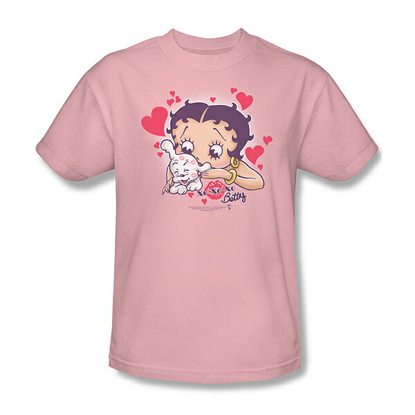 ベティー ブープ （Betty Boop） Tシャツ Puppy Love ピンク アダルト サイズ BBTV752AT