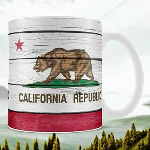 マグカップ カリフォルニア フラッグ RUSTIC SS-MG-3970125