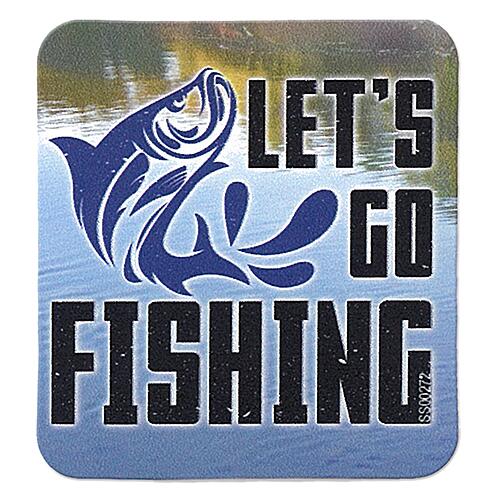 ƥå LET'S GO FISHING FISH W/LAKE BKGD SJT-ST-SS00272