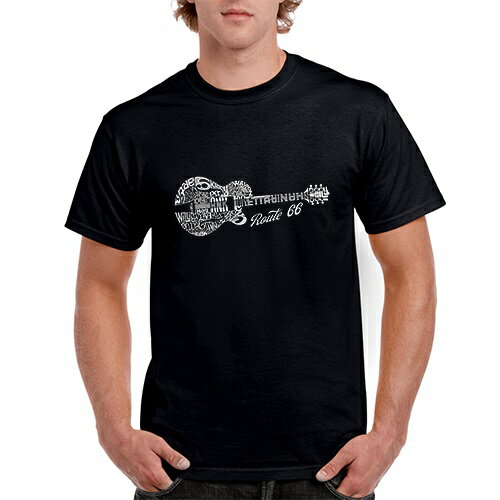 RT 66 （ルート 66） Tシャツ Country Guitar 66-LA-TS-COUN-BK