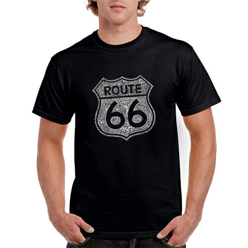 RT 66 （ルート 66） Tシャツ Cities Along The Legendary 66-LA-TS-RT66-BK