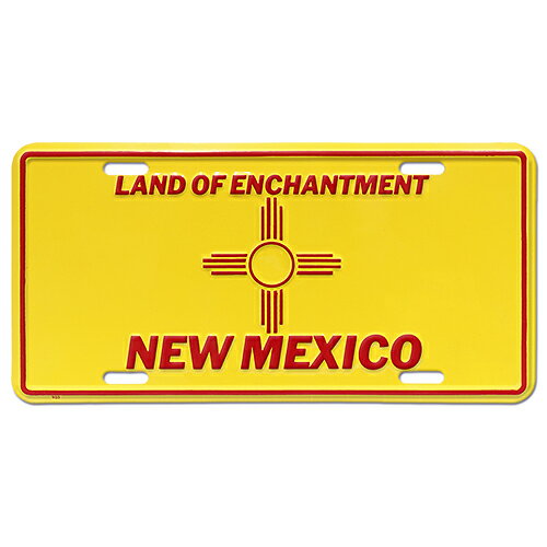 アルミニウム サイン LICENSE PLATE NEW MEXICO FLAG GL-SLNM