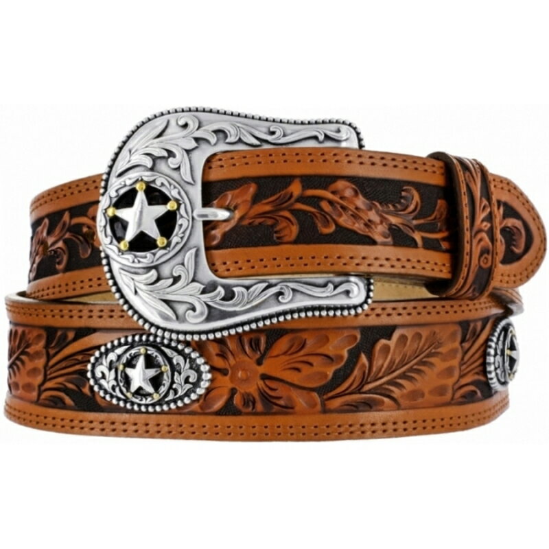 ȥˡ TONY LAMA 1-1/2 ٥ 5 STAR RANCH BELT TLC12424 TAN