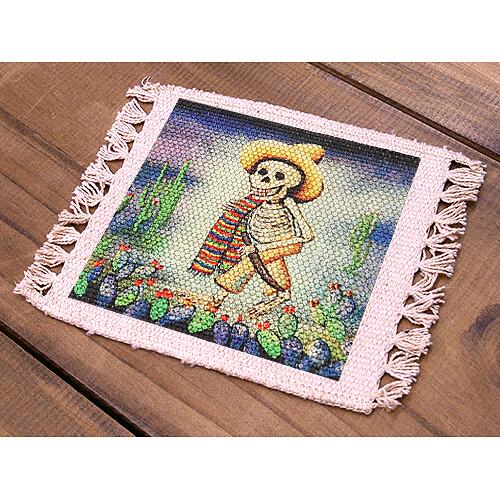 コースター Day of the Dead シュガースカル Dead Digital Print DC559