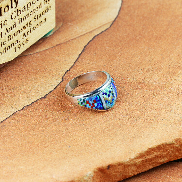 Sweetwater american martのholy Mosaic (ホリー・モザイク) オパール ジュエリー リング　HM-RN-58-60-180｜アングル3