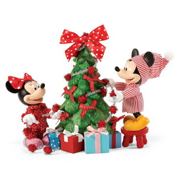 Department 56 フィギュア ミッキー&ミニー ウィズ クリスマスツリー <クリスマス> DIS-TB-4057029