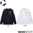 【8/16(土)店内全品ポイント3倍!最大21倍!】【15%OFF】デサント(DESCENTE) MOVESPORT(ムーブスポーツ) S.F.TECH 2FACE スリーブロゴ メンズ長袖Tシャツ ST5FLT01M
