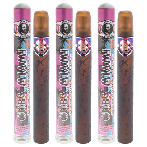 Cuba City Miami by Cuba for Women - 1.17 oz EDP Spray - Pack of 3 Cuba City Miami by Cuba for Women - 1.17 oz EDP Spray - Pack of 3