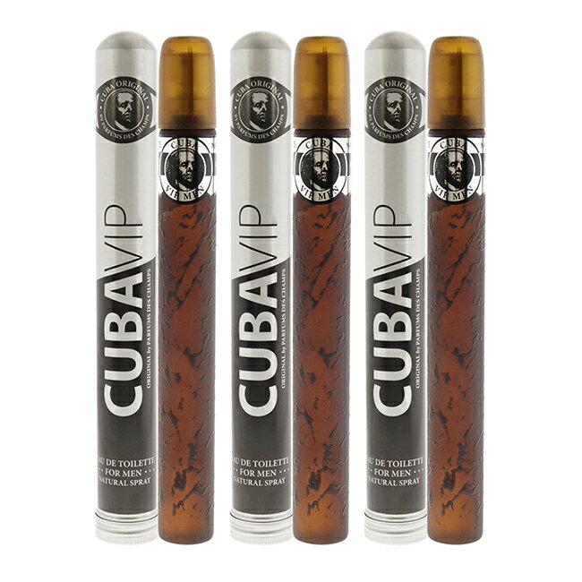 VIP by Cuba for Men - 1.17 oz EDT Spray - Pack of 3