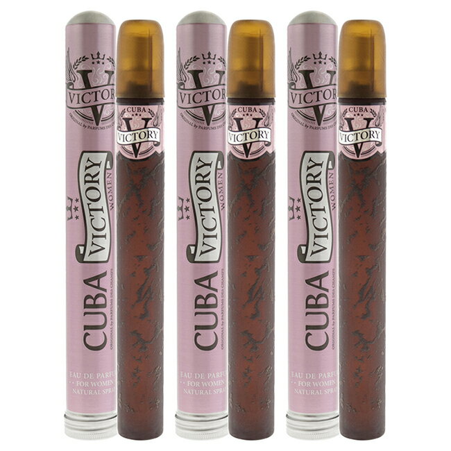 Victory by Cuba for Women - 1.17 oz EDP Spray - Pack of 3