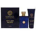Dylan Blue by Versace for Men - 2 Pc Gift Set 3.4oz EDT Spray, 3.4oz Perfumed Bath and Shower Gel