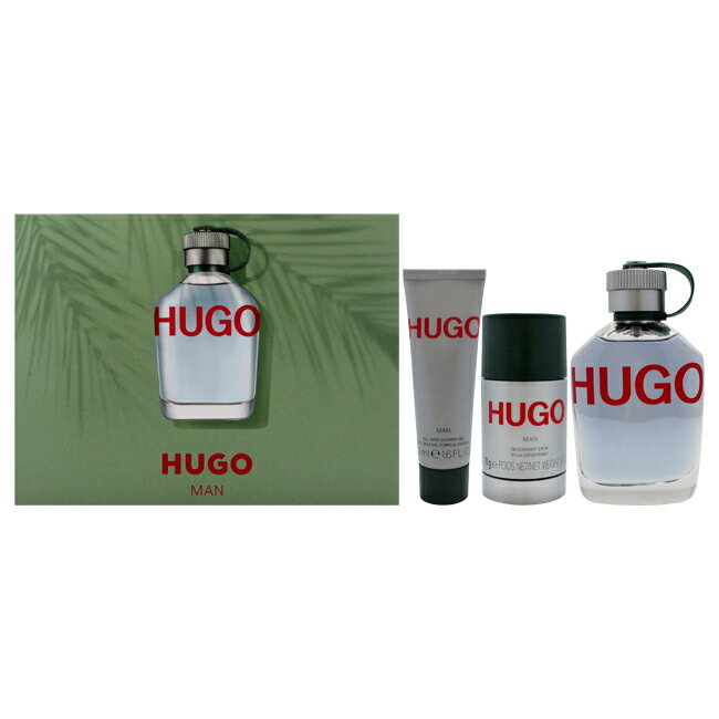 Hugo by Hugo Boss for Men - 3 Pc Gift Set 4.2oz EDT Spray, 2.4oz Deodorant Stick...