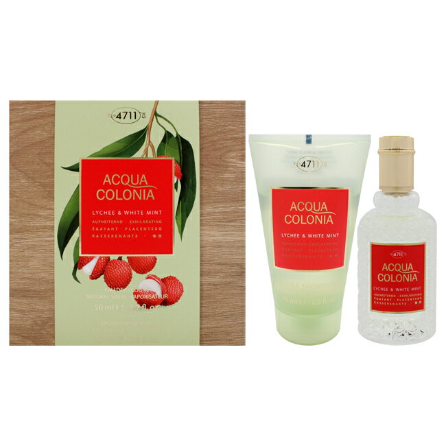 4711 Acqua Colonia - Lychee and White Mint by Muelhens for Unisex - 2 Pc Gift Se...