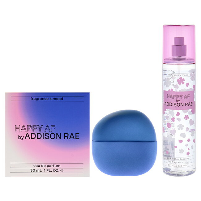 Happy AF Kit by Addison Rae for Women - 2 Pc Kit 1oz EDP Spray, 8oz Fragrance Mi...