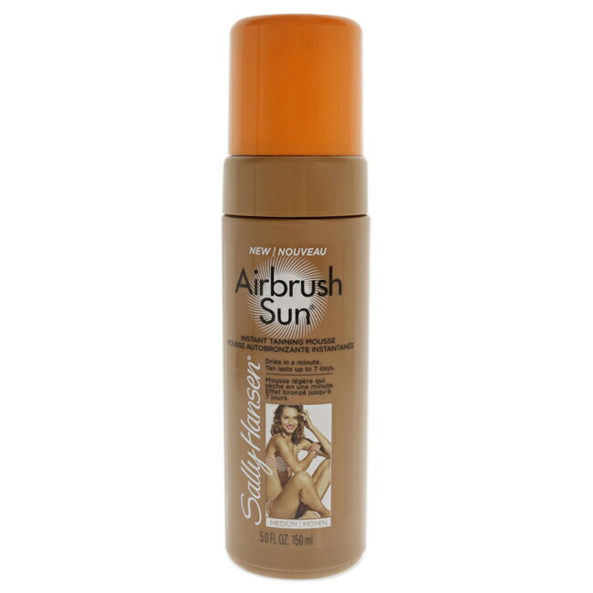 Airbrush Sun Instant Tanning Mousse - 01 Medium by Sally Hansen for Women - 5 oz Bronzer