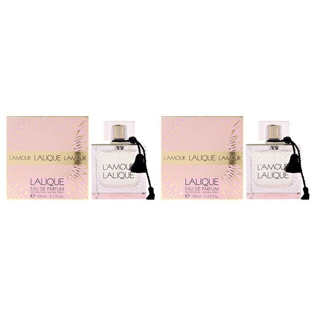 LAmour by Lalique for Women - 3.3 oz EDP Spray - Pack of 2