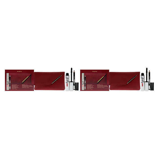  Vamp! Extreme and Multiply Set - Pack of 2 by Pupa Milano for Women - 3 Pc 0.40oz Vamp! Extreme Mascara - 010 Black, 0.03oz Multiplay Eye Pencil - 09 Black, Wallet
