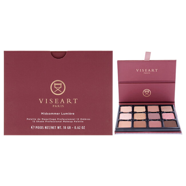 エントリーでポイント5倍 Visepro 12 Shade Eyeshadow Palette - Midsommer Lumiere by Viseart Paris for Women - 0.62 oz Eye Shadow