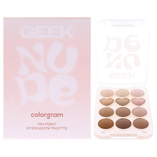  Pin Point Eyeshadow Palette - 07 Nude Plus Geek by Colorgram for Women - 0.35 oz Eye Shadow