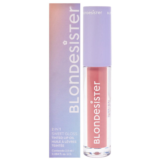 2 in 1 Sweet Gloss Tinted Lip Oil - 01 Sugar Nude by Blondesister for Women - 0.084 oz Lip Oil