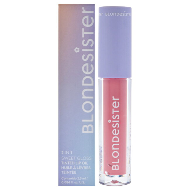 2 in 1 Sweet Gloss Tinted Lip Oil - 02 Pink Chocolate by Blondesister for Women - 0.084 oz Lip Oil