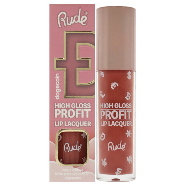  High Gloss Profit Lip Lacquer - Dogecoin by Rude Cosmetics for Women - 0.141 oz Lip Gloss