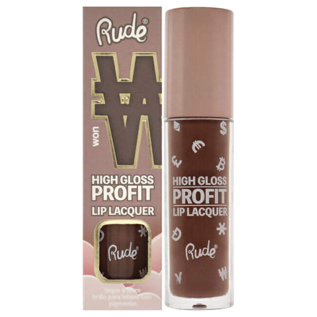  High Gloss Profit Lip Lacquer - Won by Rude Cosmetics for Women - 0.141 oz Lip Gloss