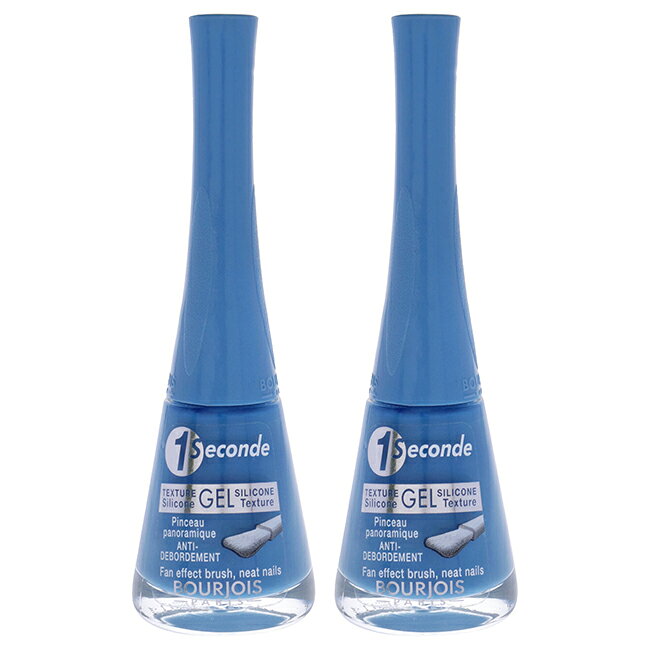  1 Seconde - 54 Blue-Tiful by Bourjois for Women - 0.3 oz Nail Polish - Pack of 2