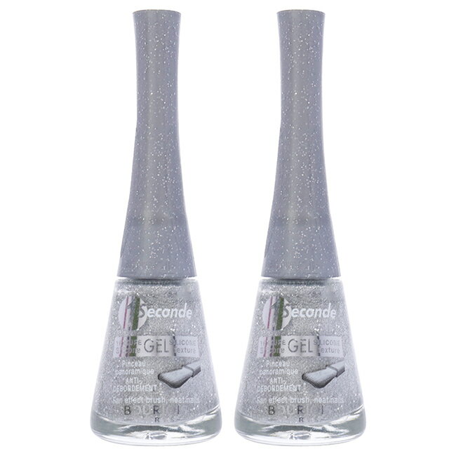  1 Seconde - 39 Its Raining Stars by Bourjois for Women - 0.3 oz Nail Polish - Pack of 2