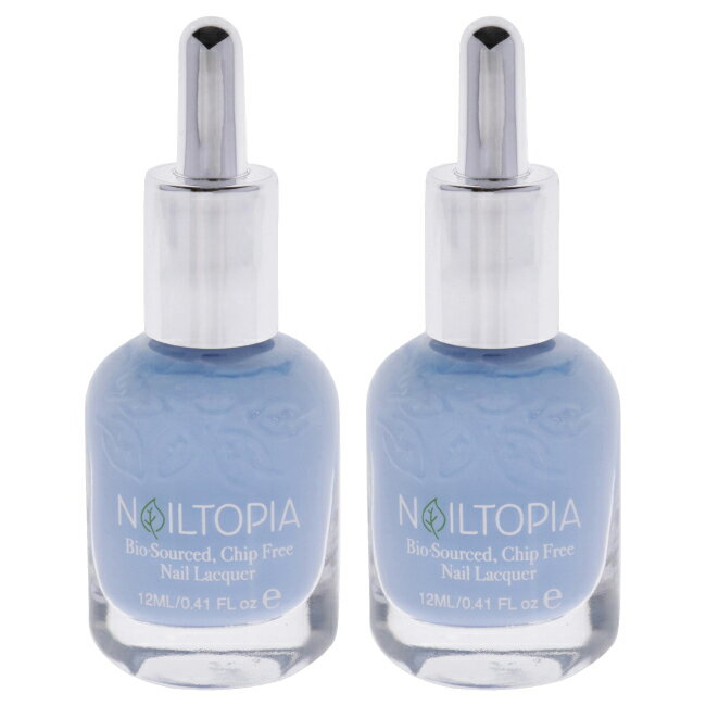 【正規品】【送料無料】 Bio-Sourced Chip Free Nail Lacquer - Be More Pacific by Nailtopia for Women - 0.41 oz Nail Polish - Pack of 2