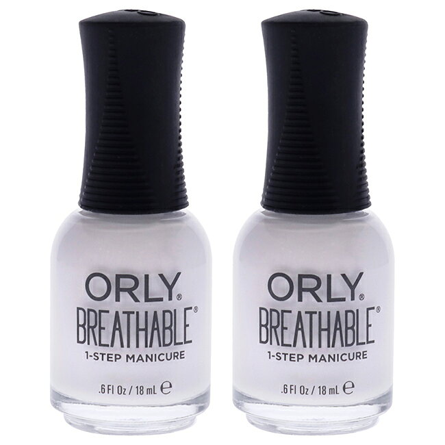 エントリーでポイント5倍 Breathable Treatment Plus Color - 20908 Barely There by Orly for Women - 0.6 oz Nail Polish - Pack of 2