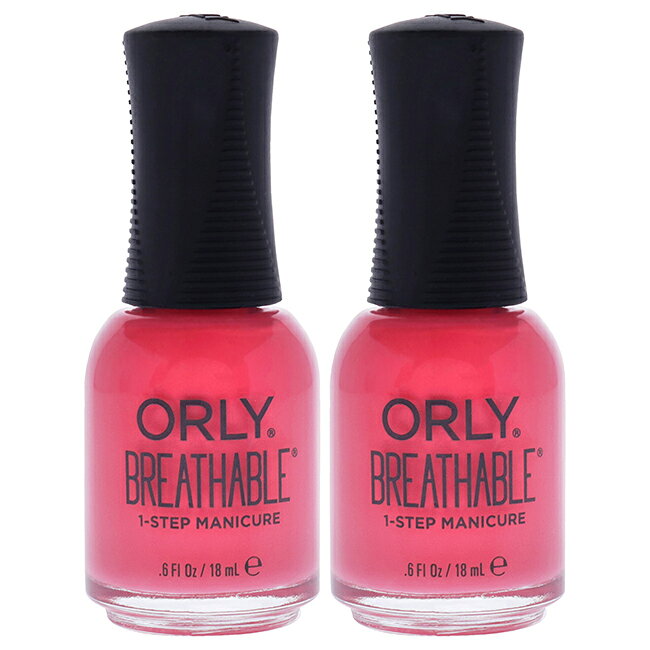 护发产品 - 【正規品】【送料無料】エントリーでポイント5倍 Breathable Treatment Plus Color - 20919 Nail Superfood by Orly for Women - 0.6 oz Nail Polish - Pack of 2