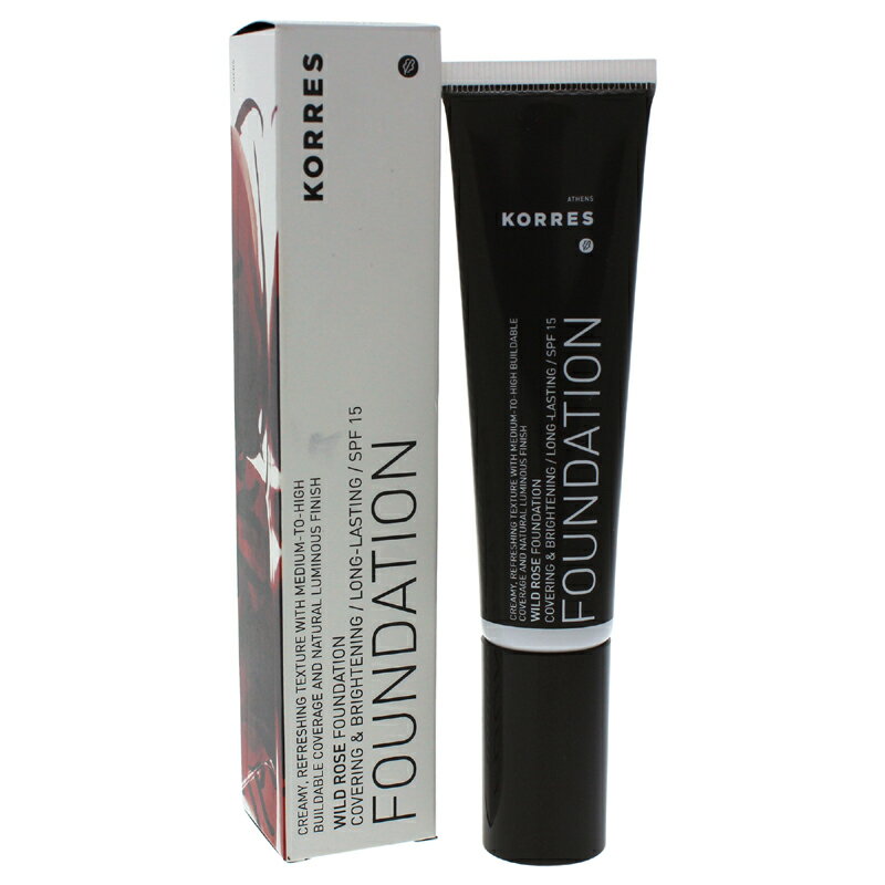 粉底霜 - 【正規品】【送料無料】 KorresWild Rose Fondation SPF 15 - # RF21.01ozワイルドローズ財団SPF 15 - ＃1 RF2【海外直送】