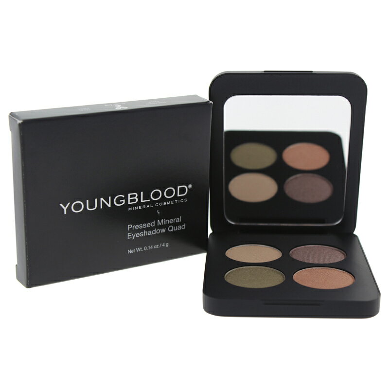 【正規品】【送料無料】 Youngblood Pressed Mineral Eyeshadow Quad - Gemstones 0.14oz ヤングブラッド プレスト ミネラル アイシャドウ クワッド 【海外直送】