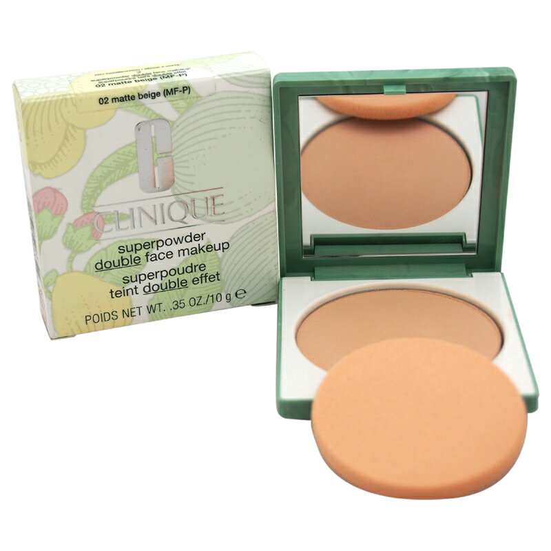 【正規品】【送料無料】 クリニーク CLINIQUE Superpowder Double Face Makeup 02 Matte Beige (MF-P) Dry Combination 0.35oz スーパーパウダー ダブルフェースパウダー 【海外直送】