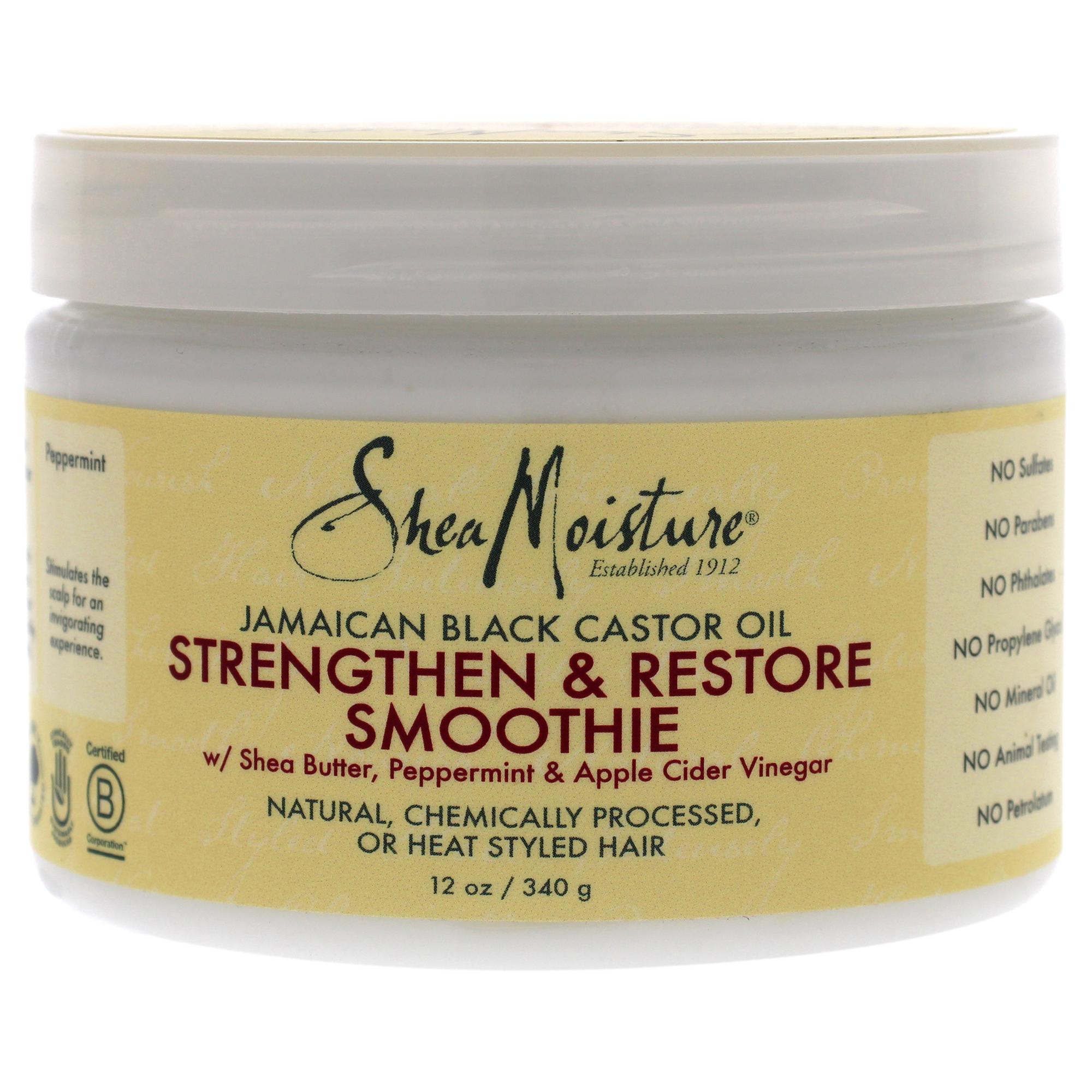 【正規品】【送料無料 】 Shea Moisture Jamaican Black Castor Oil Strengthen & Restore Smoothie Cr..