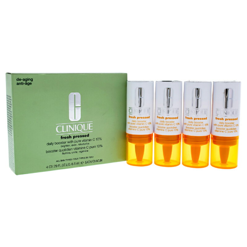 【正規品】【送料無料】 クリニーク CLINIQUE Fresh Pressed Daily Booster with Vitamin C クリニーク フレッシュ プレスト C10 デイリー ブースター 8.5ml×4 【海外直送】のサムネイル