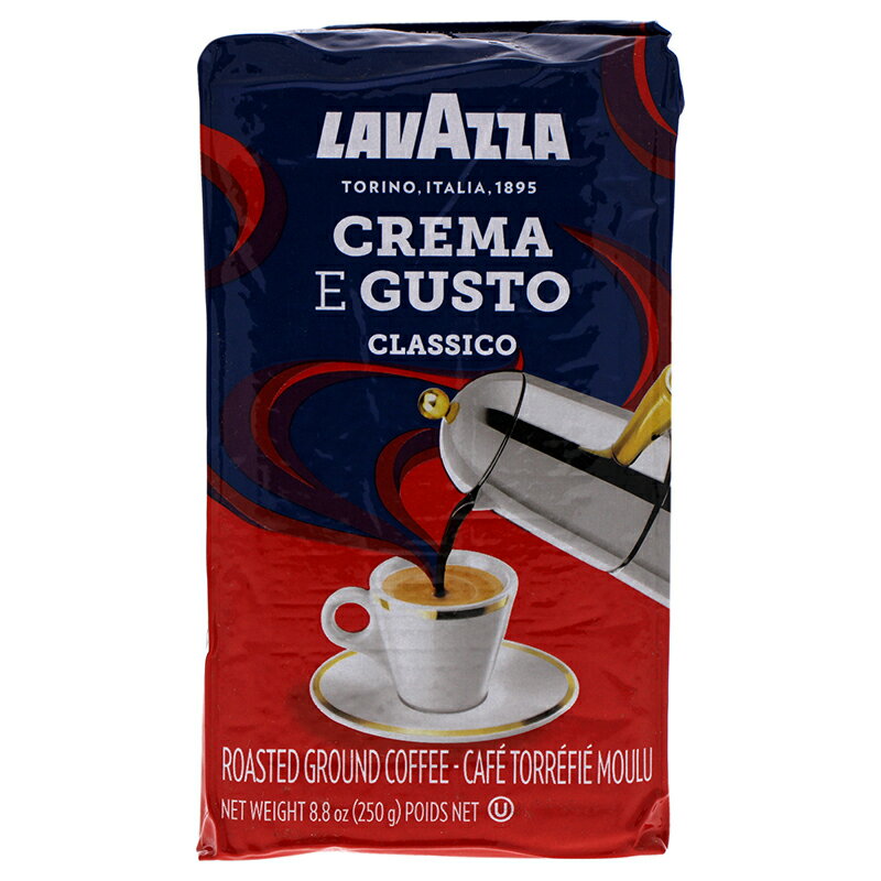 【正規品】【送料無料】 Lavazza Crema e Gusto Classico Roast Ground Coffee 8.8ozのサムネイル