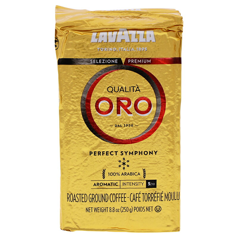 【正規品】【送料無料】 Lavazza Qualita Oro Roast Ground Coffee 8.8oz