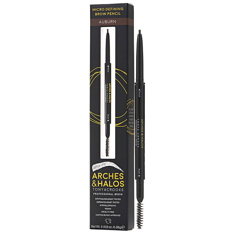 【正規品】【送料無料】 Arches and Halos Micro Defining Brow Pencil - Auburn 0.003oz アーチ アンド ハロ マイクロ デファイニング ブロウ ペンシル 【海外直送】