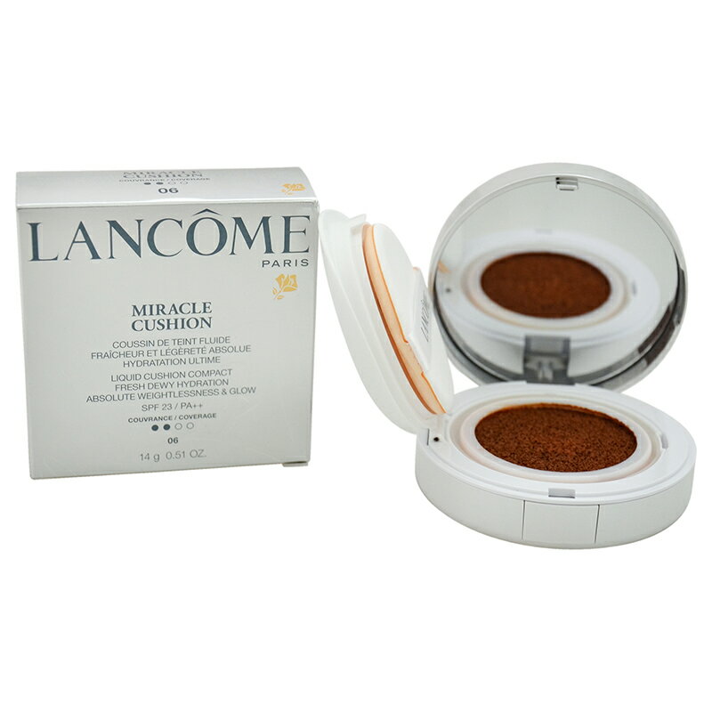 ランコム ファンデーション 【正規品】【送料無料】 ランコム Lancome Miracle Cushion Liquid Cushion Compact Foundation SPF 23/ PA++ - 06 Biege Moka 0.51oz ランコム ミラクル クッション リキッド クッション コンパクト 【海外直送】