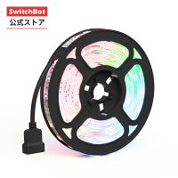 SwitchBot スイッチボット - RGB 調光調色 マルチカラー 1600万色 ledテープ ライ...