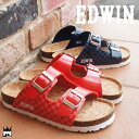 ≪福袋対象商品15A≫ エドウィン EDWIN 男の子 子供靴 キッズ ジュニア コンフォートサンダル EW9833 フッドベット ストラップ ベルトサンダル ...